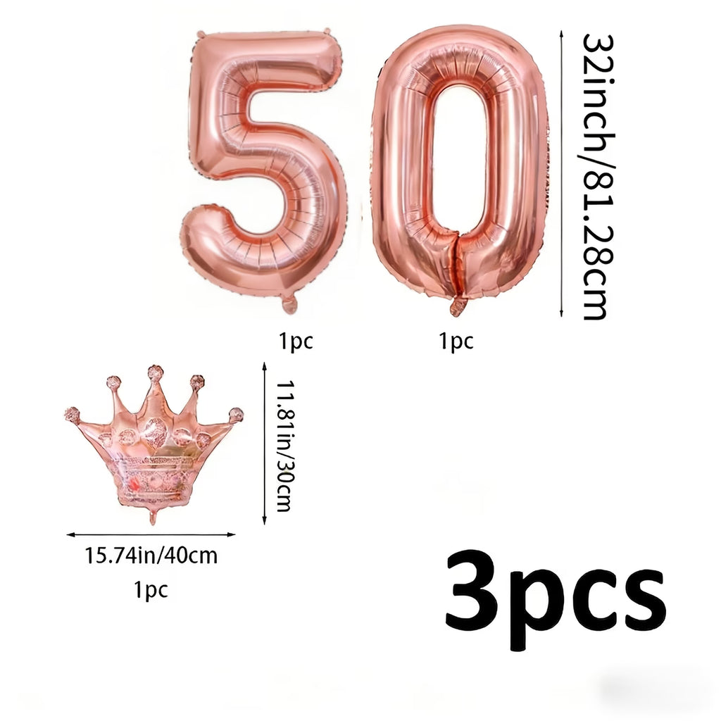 50 Jaar Ballonnenset Roségoud