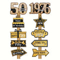 50 Jaar Decoratiebordjes – 10-delige Set | Vintage 1976