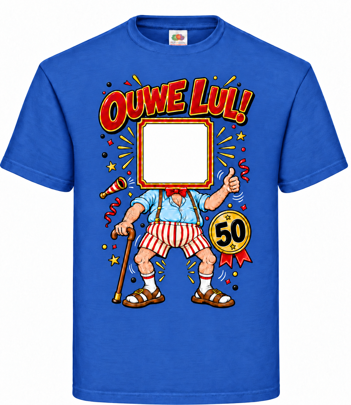 Ouwe Lul shirt – Abraham 50 jaar met eigen foto