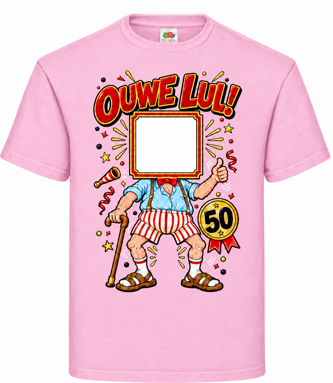 Ouwe Lul shirt – Abraham 50 jaar met eigen foto